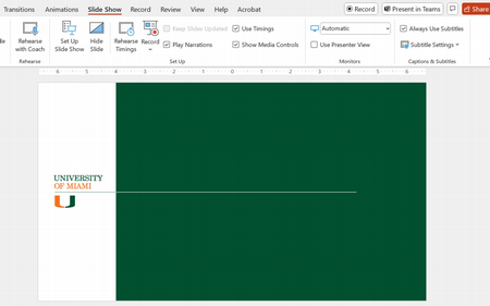 PowerPoint Captions